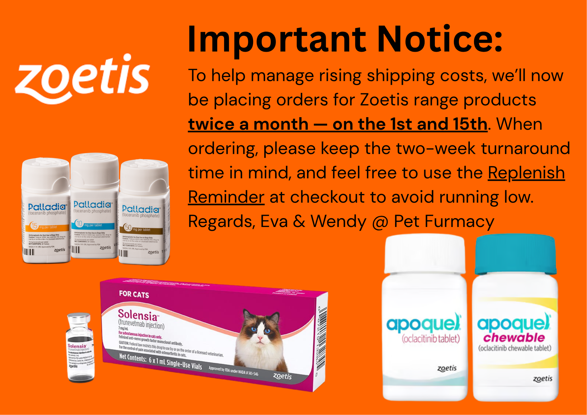 Changes to Our Zoetis Order Schedule — What You Need to Know