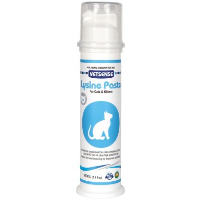 Vetsense Lysine Paste Supplement for Cat Flu 100ml