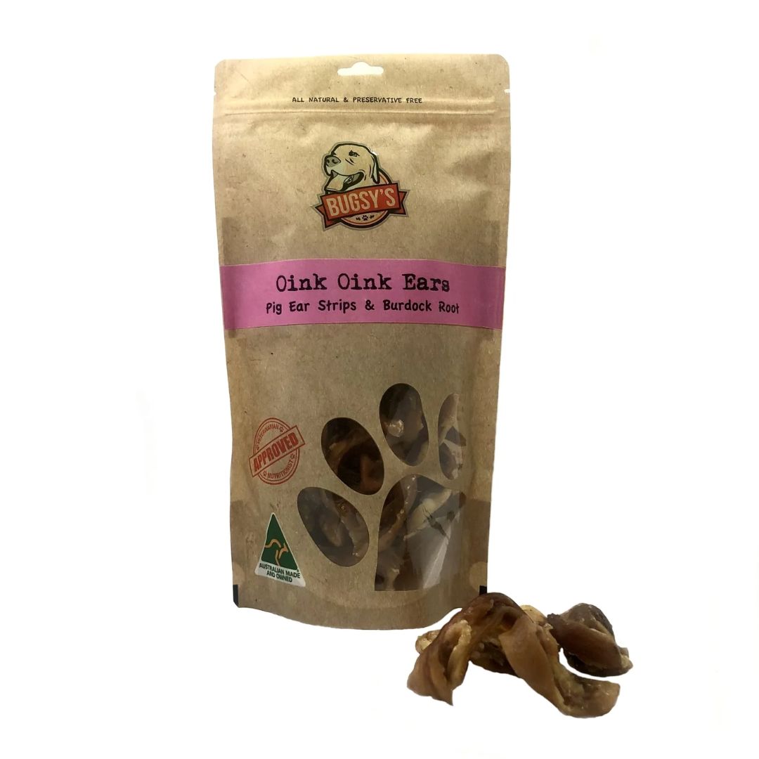 Bugsy Pork Ear & Burdock Root Jerky 100g