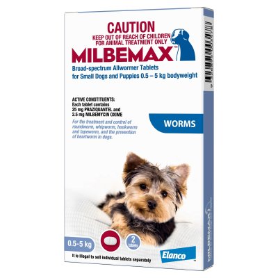 MILBEMAX Dog Allwormer 2s