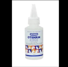 Otiderm Ear Cleaner and Wound Cleanser 125mL bottle