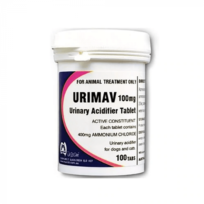 Urimav Urinary Acidifier 100mg (100 tablets)