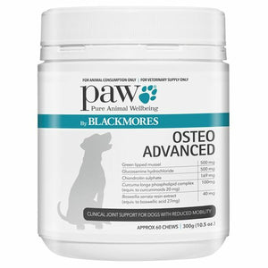 PAW Osteo 高级咀嚼片 300g